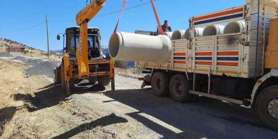 Alanya kırsalındaki yollarda alt yapı çalışması
