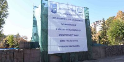 Kızılay Güven Anıtı’nın restorasyonu için düğmeye basıldı
