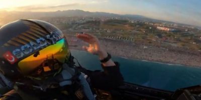 Solotürk’ün kabininden çekilen görüntüler nefes kesti