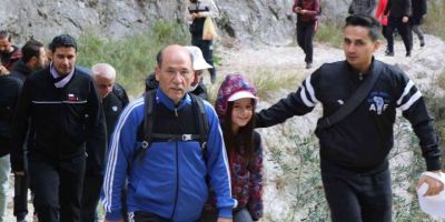 Eğitimcilerin Kapıkaya Kanyonu’nda sağlıklı yaşam yürüyüşü