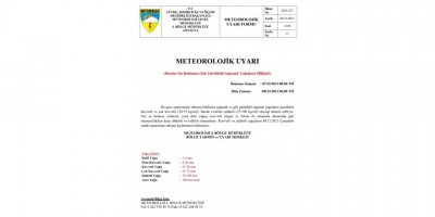 Burdur’da gece saatlerinde kuvvetli yağış bekleniyor