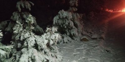 Burdur’da beklenen kar yağısı yüksek kesimlerde başladı