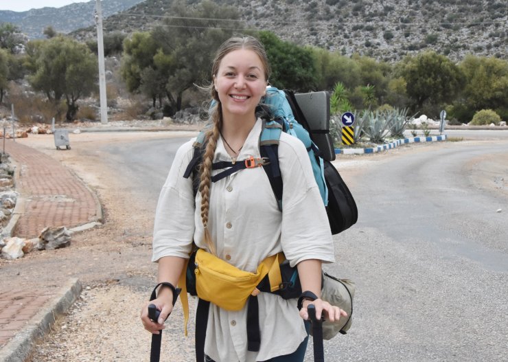 Rus Turist, Likya Yolu'nu Tek Başına Yürüyecek