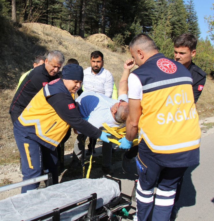 Bucak'ta doktor kazada yaralandı