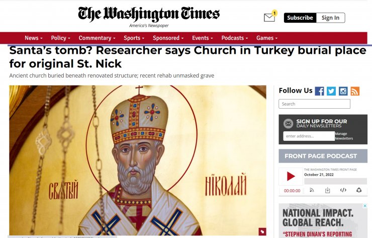 'Noel Baba'nın mezarı dünya gündeminde (2)- Yeniden