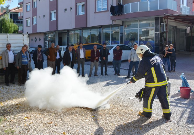 Mahallede yangın tatbikatı