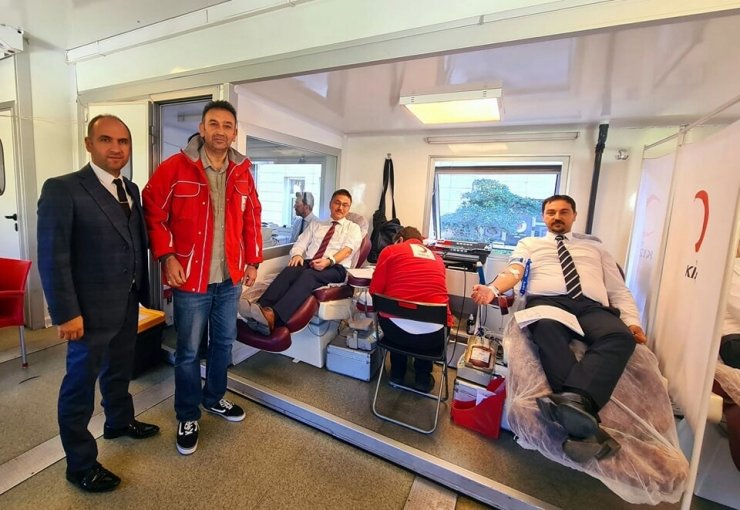 Muğla'da adliye personelinden kan bağışı