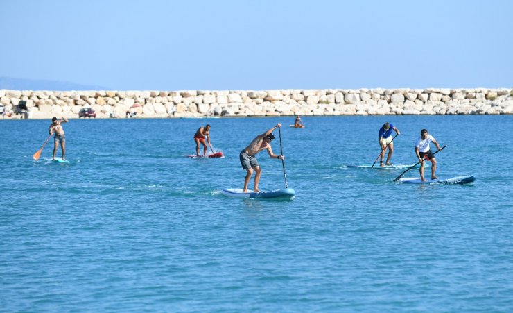 Demre'de Sup Board Sprint Yarışları yapıldı