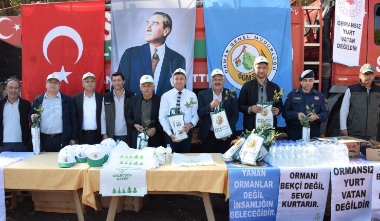 Kumluca'da fidan dikim etkinliği
