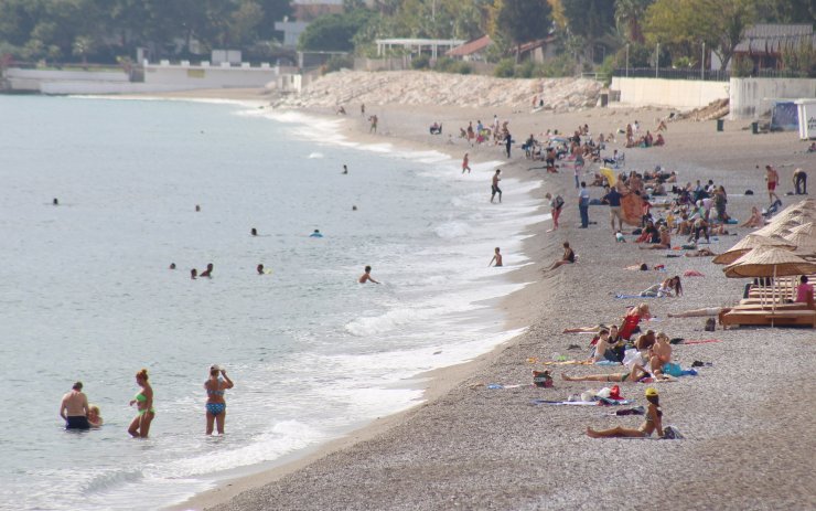 Kasım ayının ortasında deniz keyfi
