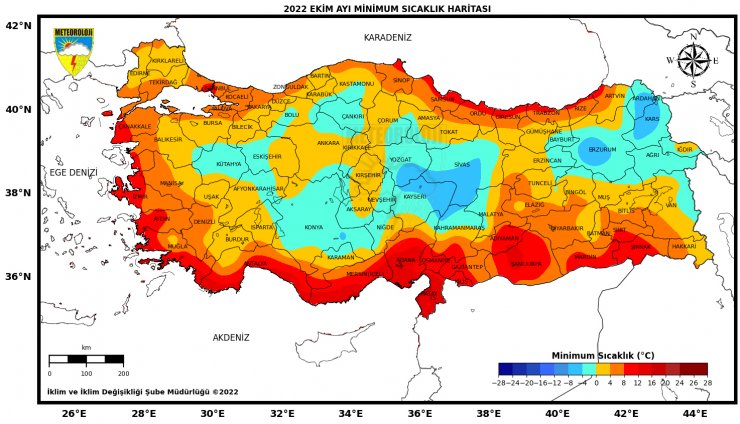 Ekimde, Antalya'da 41,2 derece ile sıcaklık rekoru