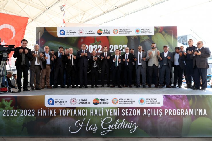 Finike Toptancı Hali'nin yeni sezonu törenle başladı