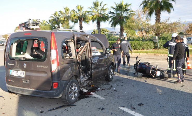 Motosiklet sürücüsünün öldüğü kazanın görüntüleri ortaya çıktı