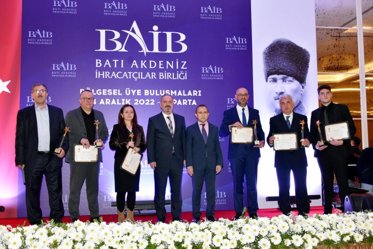 BAİB'den Isparta'da en fazla ihracat yapan firmalara ödül