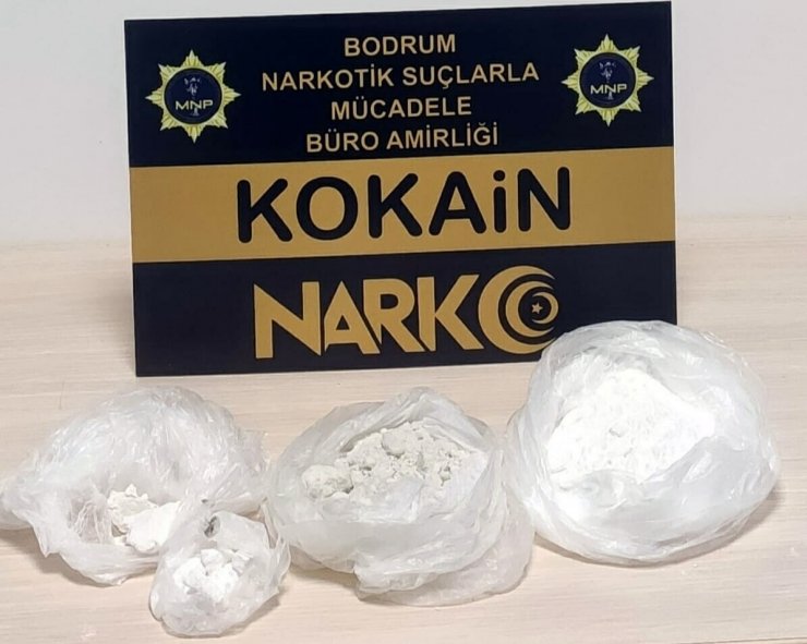 Şehir dışından geldikleri Bodrum'da 340 gram kokainle yakalandılar