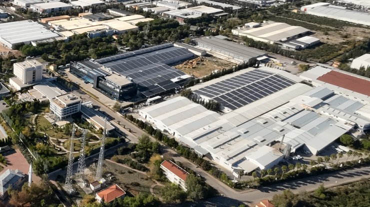 Antalya OSB'nin çatıları elektrik üretiyor