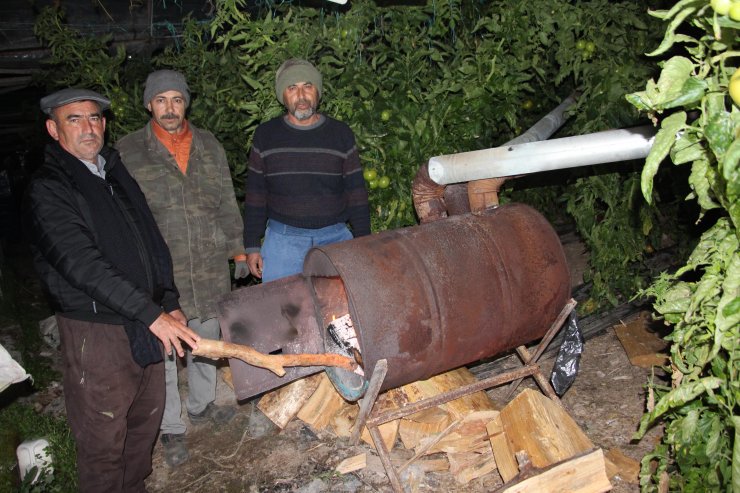 Antalya'da seralarda 'don' nöbeti