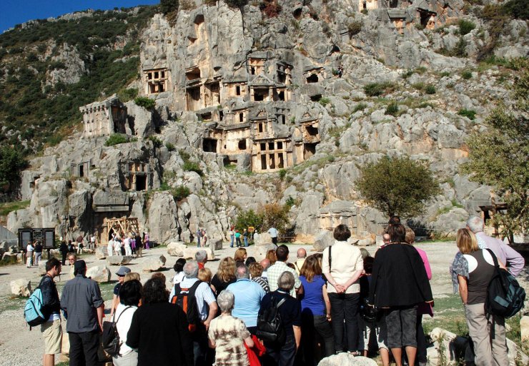 Demre ve Kaş'taki ören yerlerine 22 bin ziyaretçi