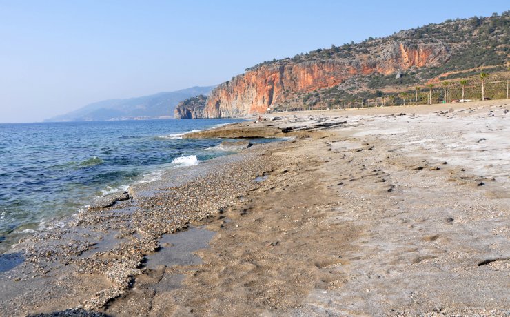 Selinus sahilinde deniz çekildi