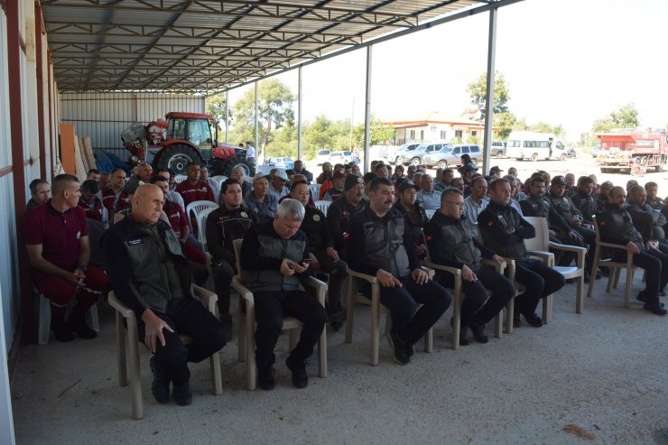 İşbaşı eğitiminde yangın ihbarı