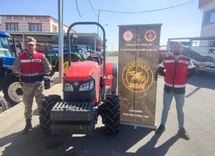 Isparta'da çalınan traktör Şanlıurfa'da bulundu