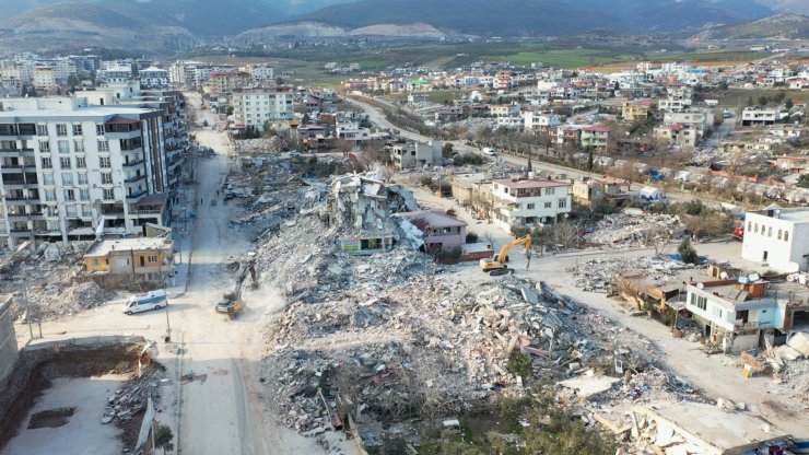 Dron görüntüleri, felaketin boyutunu gözler önüne serdi