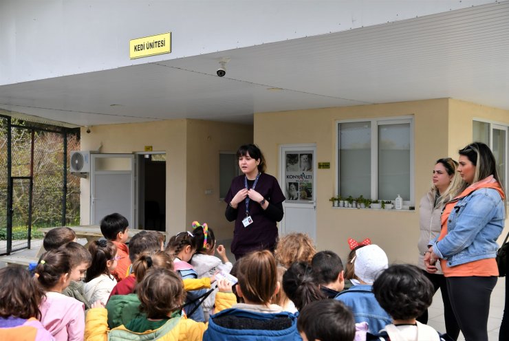 Miniklerden 'can dostlar'a anlamlı ziyaret