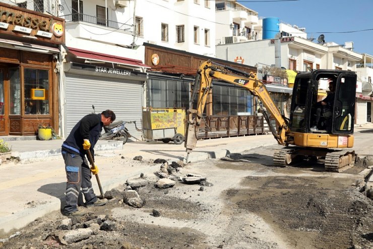 Bodrum'da alt yapı ve üst yapı çalışmaları sürüyor