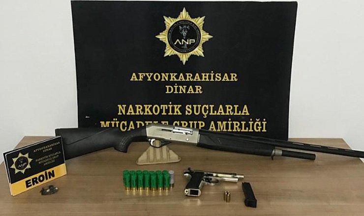 Dinar'da uyuşturucu operasyonu