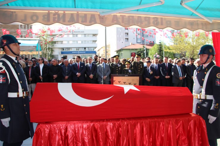 Nevşehir'de, kaza şehidi asker için tören (3)