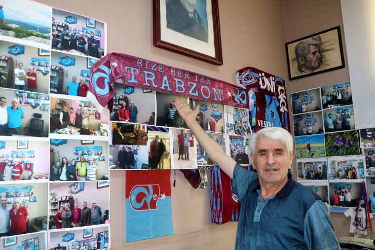 Trabzonspor özlemini odasındaki malzemelerle gideriyor