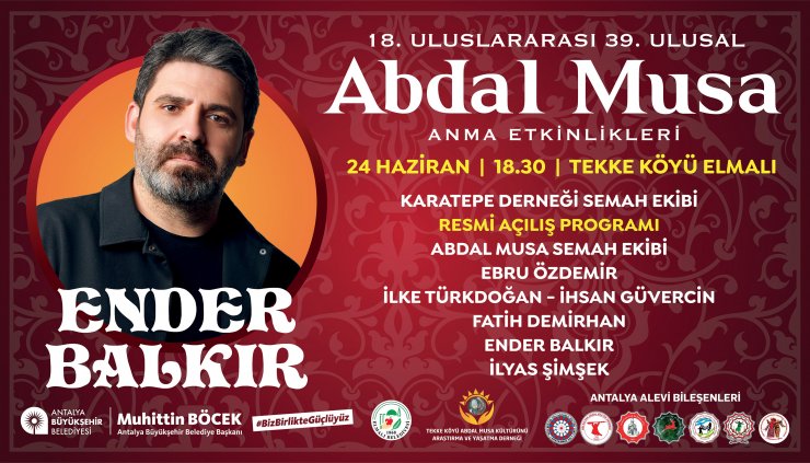 Abdal Musa Anma Etkinlikleri başlıyor