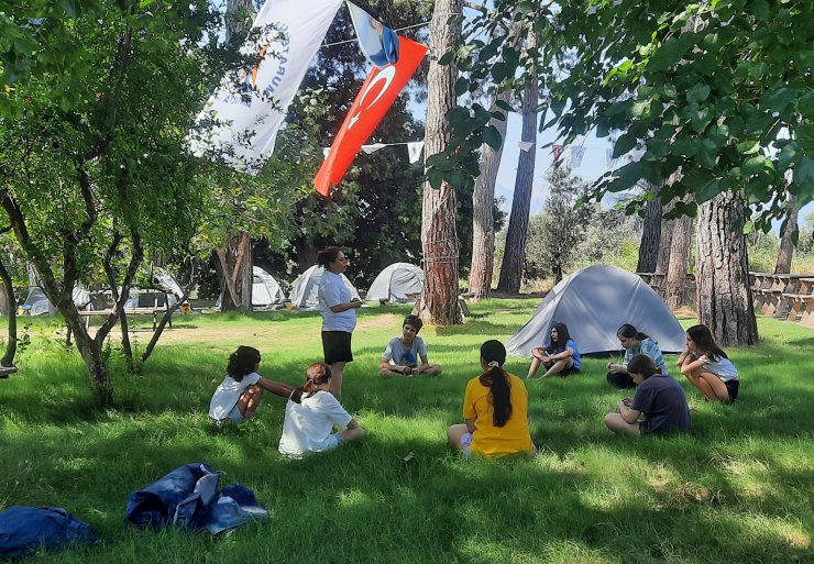 Doğa kampına yoğun ilgi