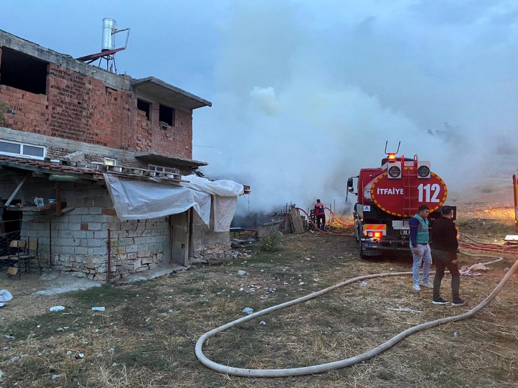 Isparta'da 500 balya saman yandı