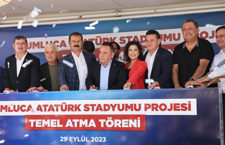 Kumluca Atatürk Stadyumu'nun temeli törenle atıldı