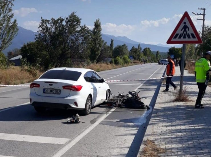 Gölhisar'da motosiklet kazası: 1 ölü